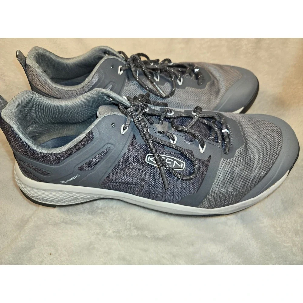 KEEN Explore Vent Mens Hiking Shoes Gray Low Top Trainers Sneakers 1022251
